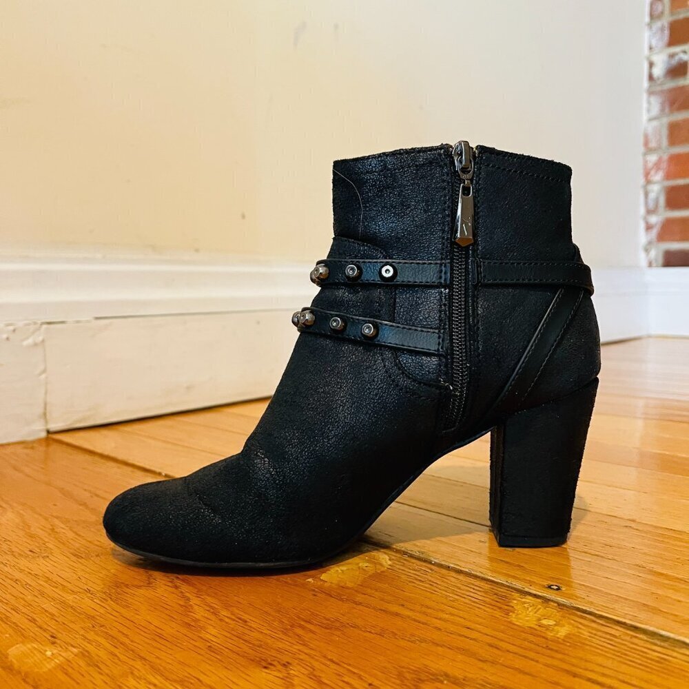 Simply Vera Vera Wang Moto Women's High Heel Ankle Boots Size 8.5 US - Picture 7 of 16